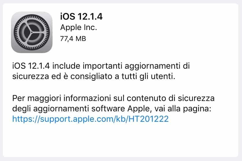 iOS 12 1 4