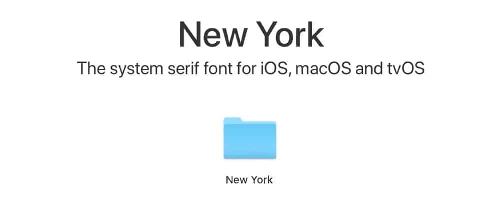 New York Font
