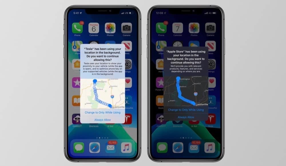iOS 13 mostrerà esattamente i dati catturati dalle app 1 iOS 13 dati localizzazione