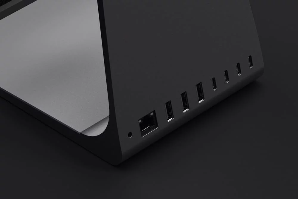 Stand con le porte di ingresso