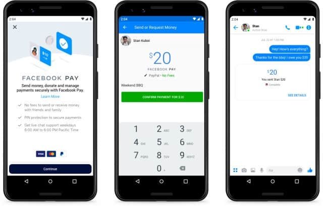 Facebook Pay, il nuovo sistema di pagamenti di Messenger, Instagram e WhatsApp 1 Facebook Pay