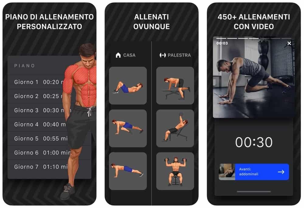 Le app per tenersi in forma stando in casa 4 Muscle Booster Fitness in Casa