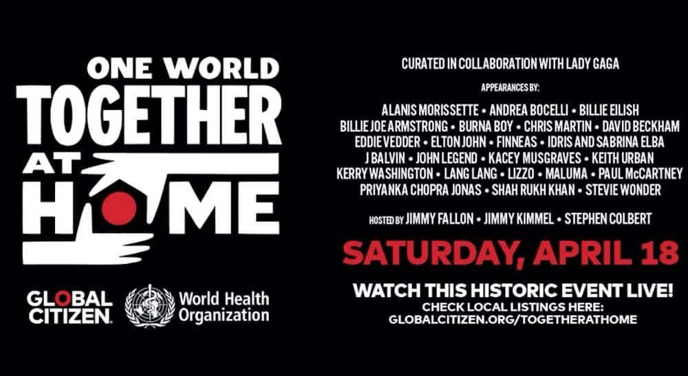 One World: Together at Home, il primo concerto mondiale di raccolta fondi completamente da casa 1 One World Together at Home