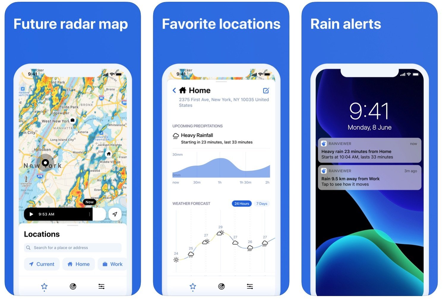 RainViewer, l’app che ti dice quando sta per piovere 1 RainViewer