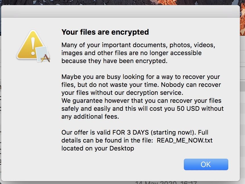 Circola il ransomware Ransom.OSX.EvilQuest per Mac 1 malware