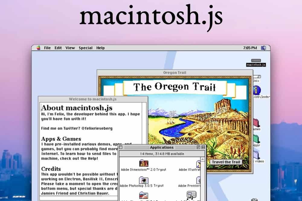 MacOS 8 scritto tutto in JavaScript 1 macintosh js