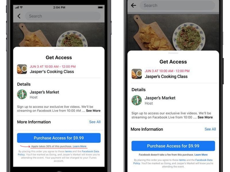 App Facebook In App