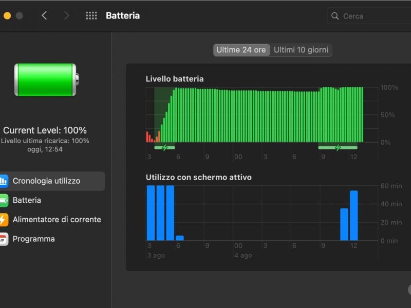 Batteria macOS