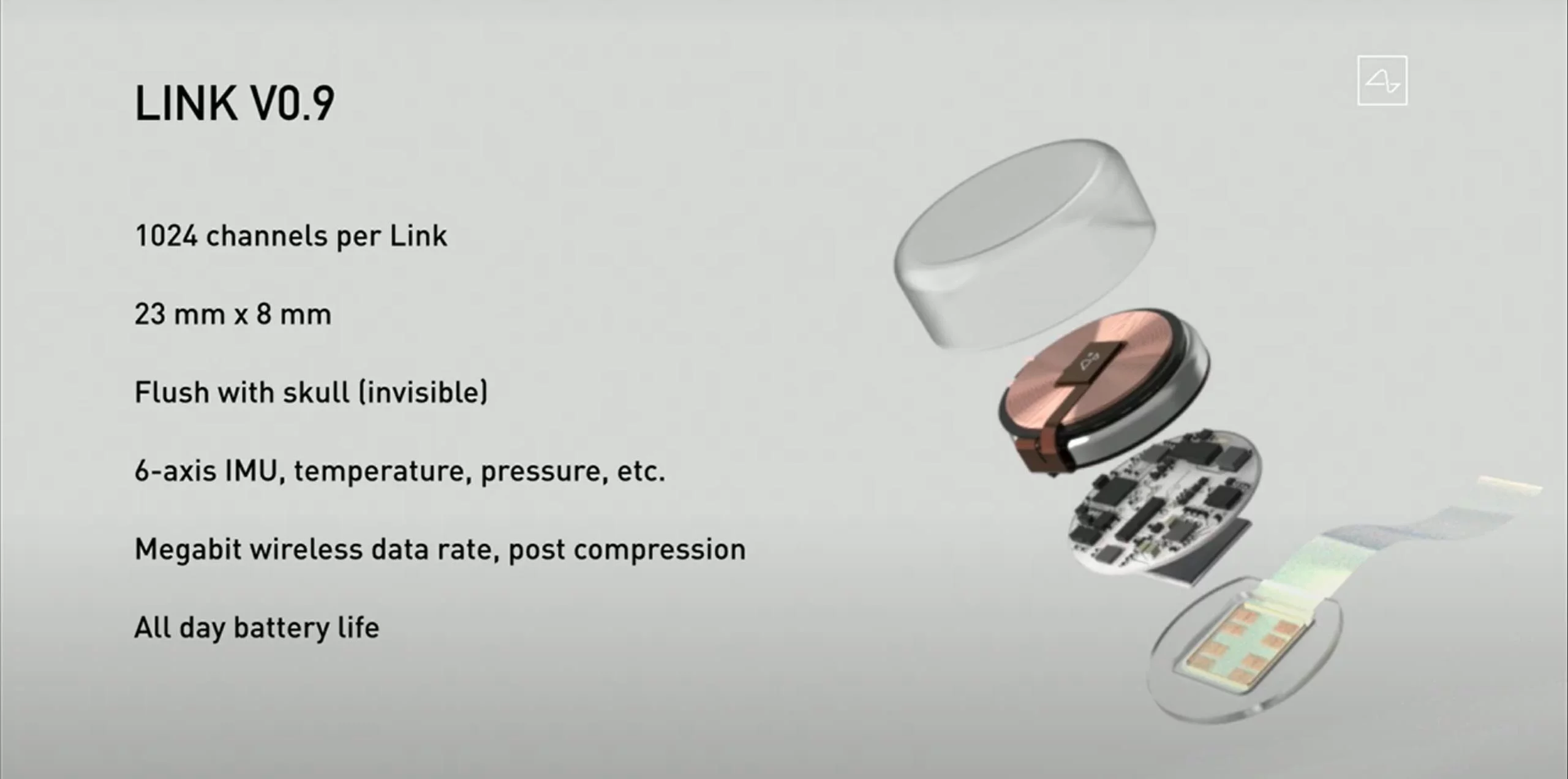 Neuralink, il chip che Elon Musk vuole metterci nel cervello 1 Caratteristiche del chip Link v0.9 di Neuralink
