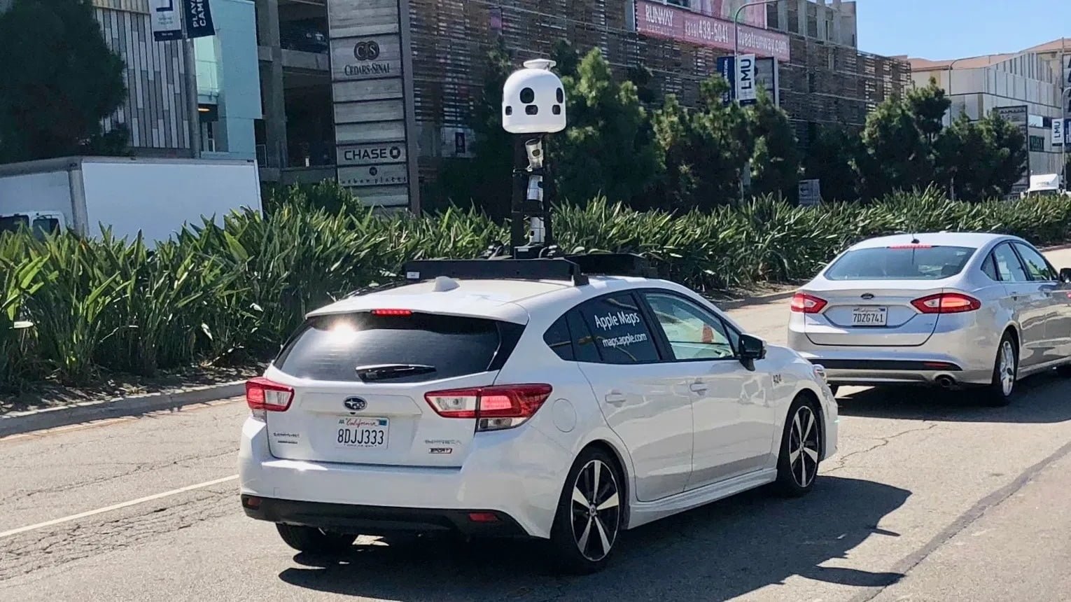 Le auto di Apple per la raccolta dei dati per le mappe