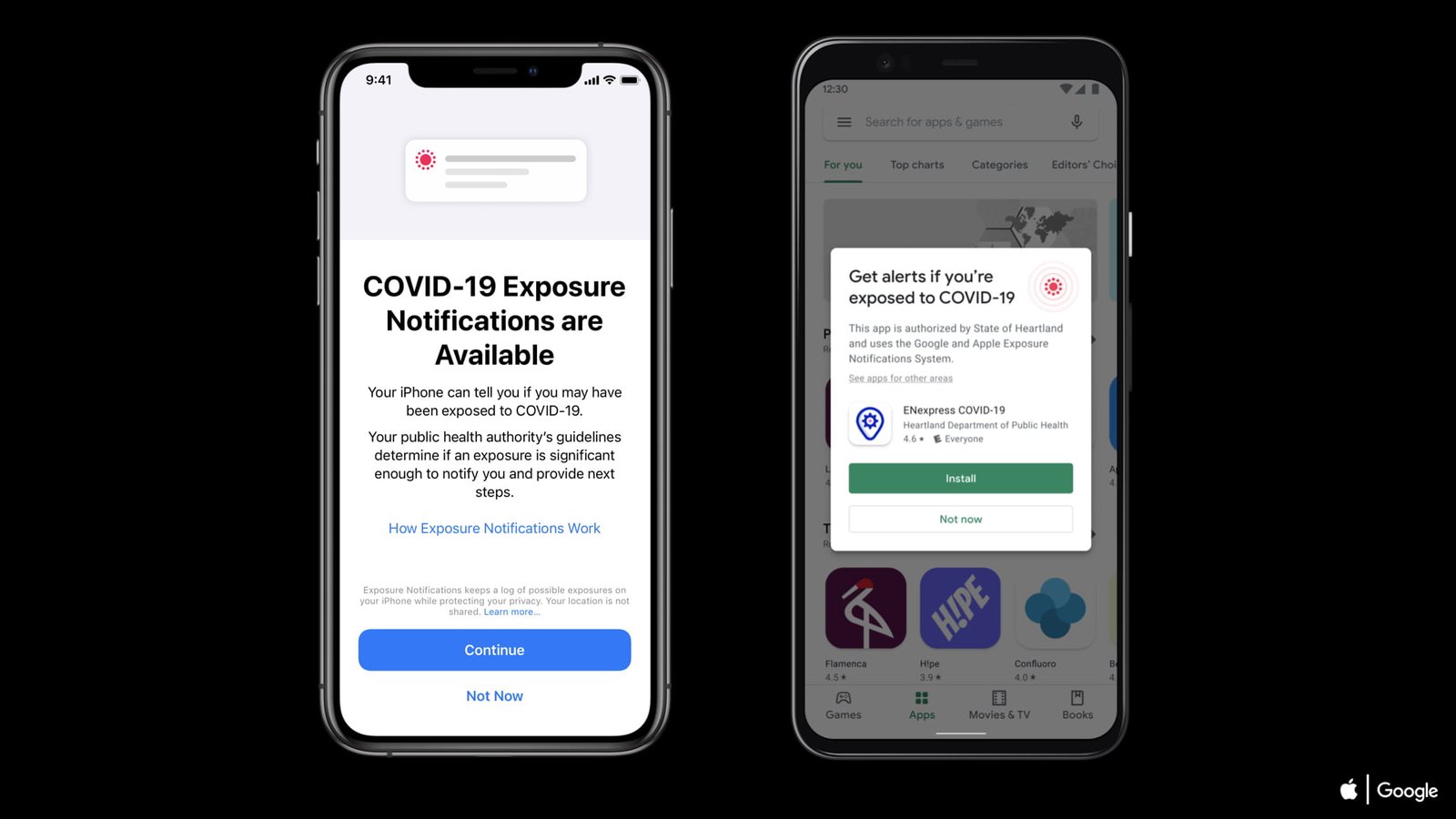 Apple fa a meno delle app di terzi per tracciare i contatti da COVID-19 1 Le notifiche del sistema Exposure Notifications Express