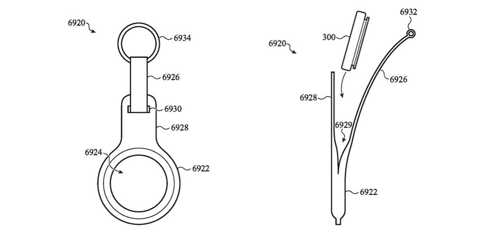 Brevetto dell’AirTag e l’accessorio portachiavi