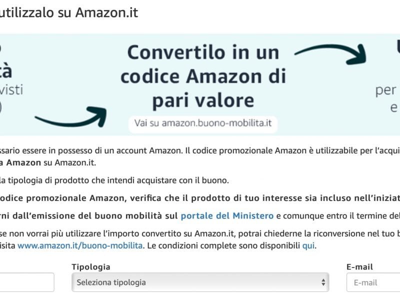 Buono mobilita Amazon