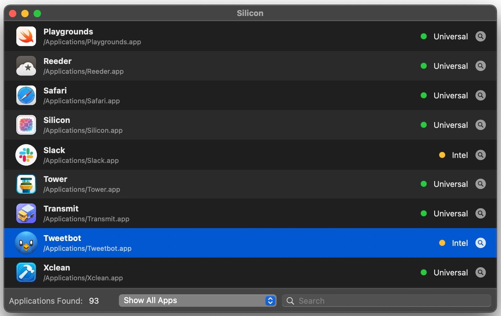 Ora c’è un’app che vi dice se le app del vostro Mac sono pronte al chip M1 1 Silicon