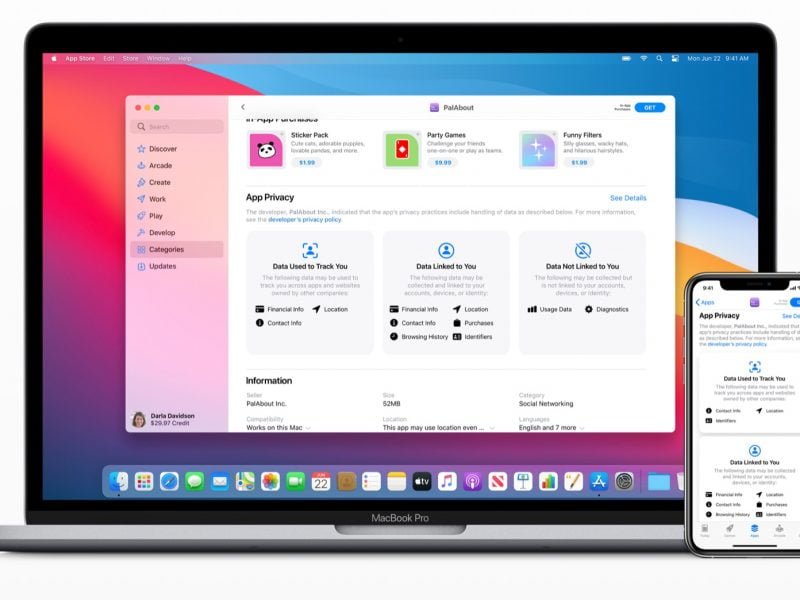 dettagli privacy App