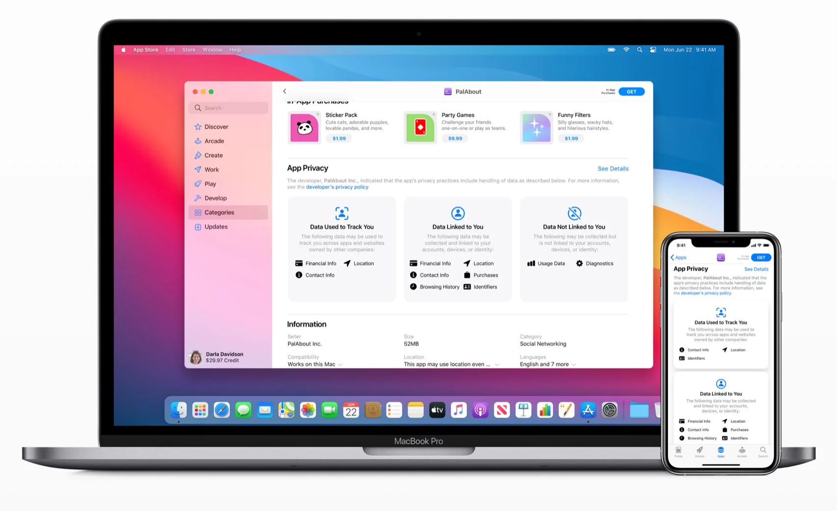 dettagli privacy App