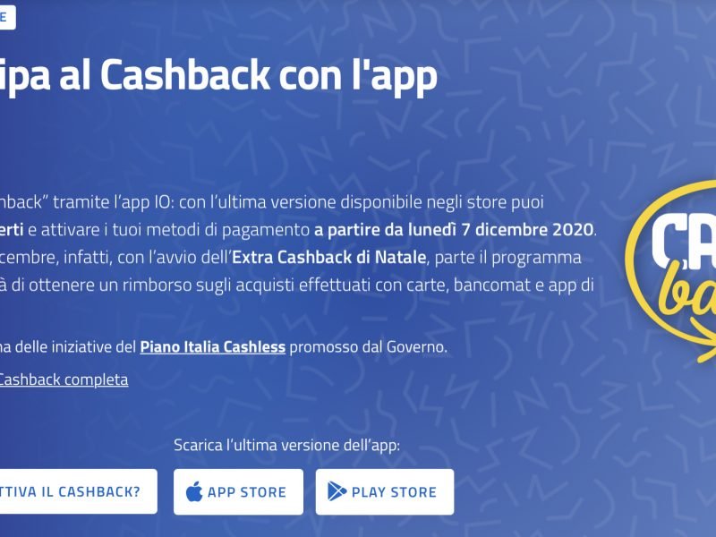 Il cashback di Stato è disponibile, come attivarlo e cosa serve 2 Cashback