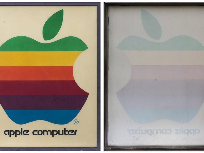 Insegna vintage Apple