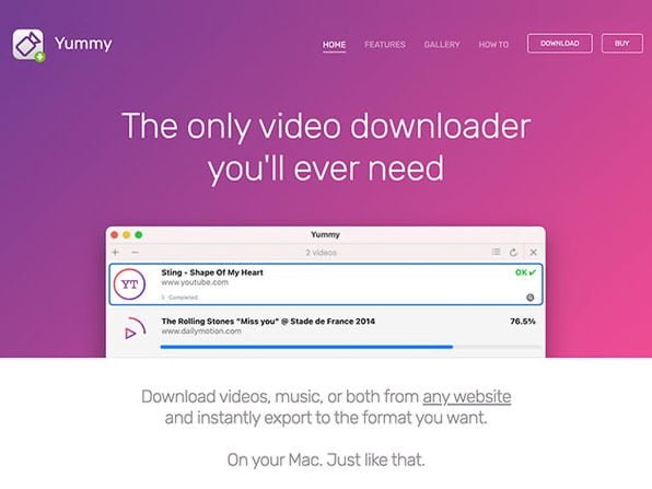 Yummy Video Downloader, un’app per scaricare video dai siti 1 Yummy Video Downloader