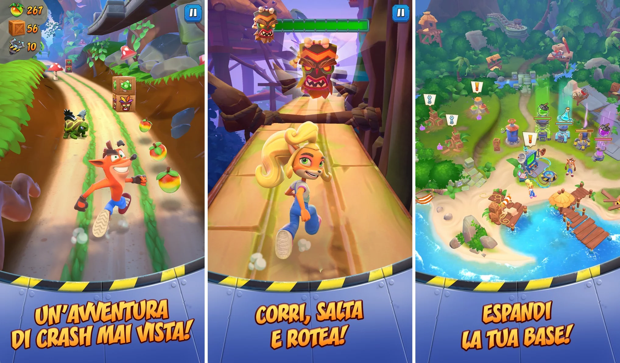 Crash Bandicoot: On the Run disponibile al download per iOS e iPadOS 1 Crash Bandicoot: On the Run