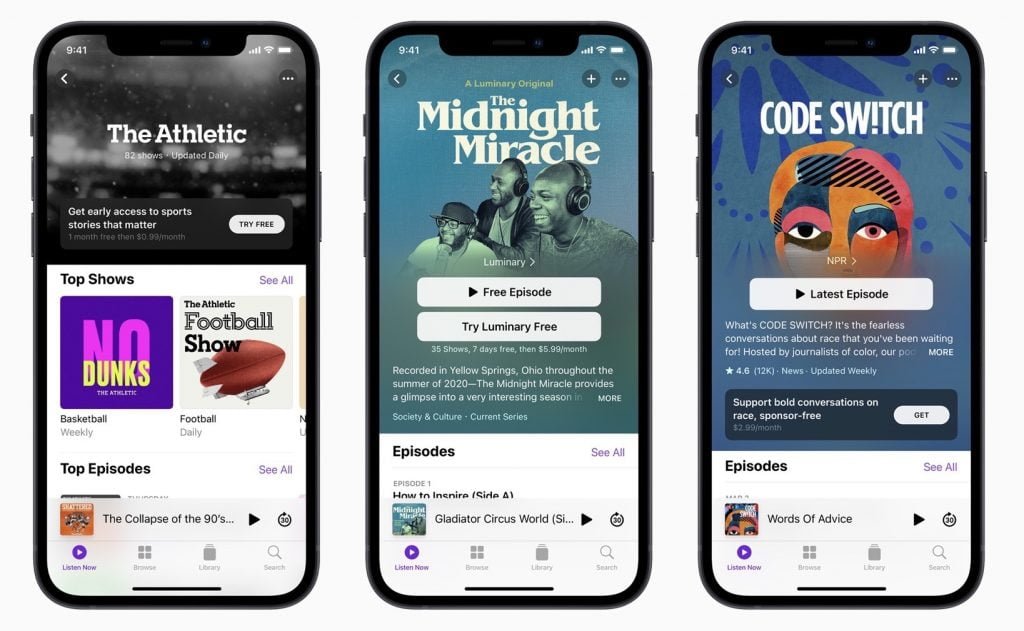 sistema pubblicitario per i podcast