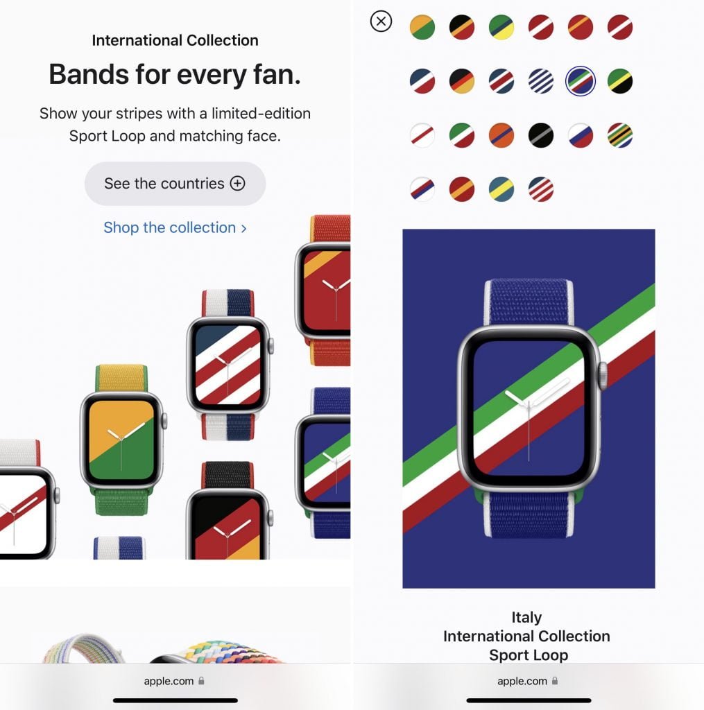 Come sbloccare le watchface delle nazioni per Apple Watch