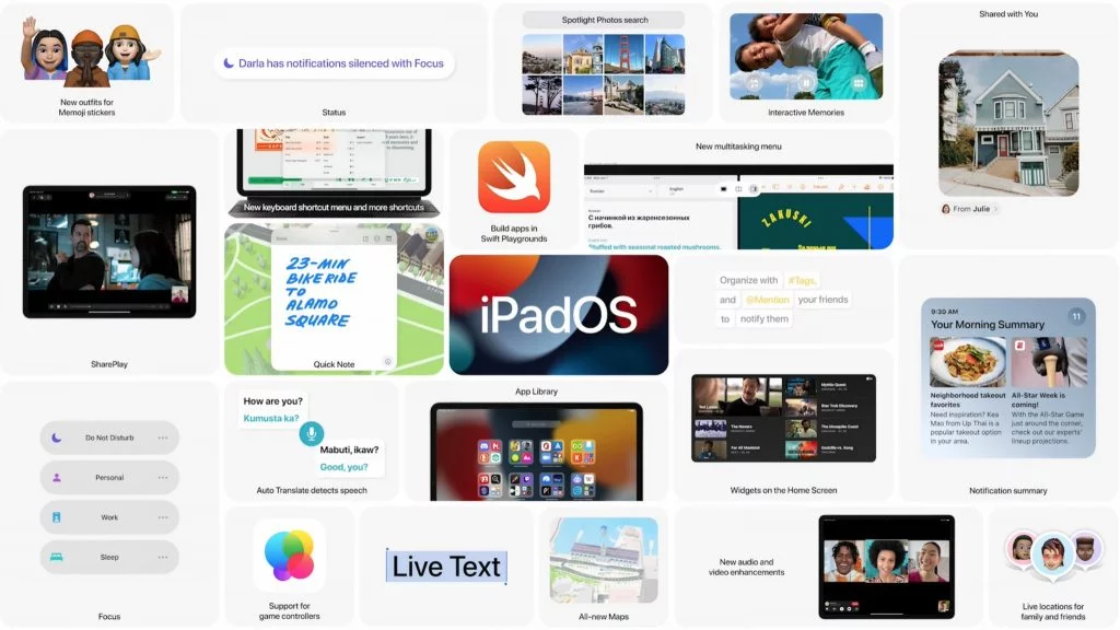 Scaricate iOS 15, iPadOS 15, watchOS 8 e tvOS 15 2 iPadOS 15