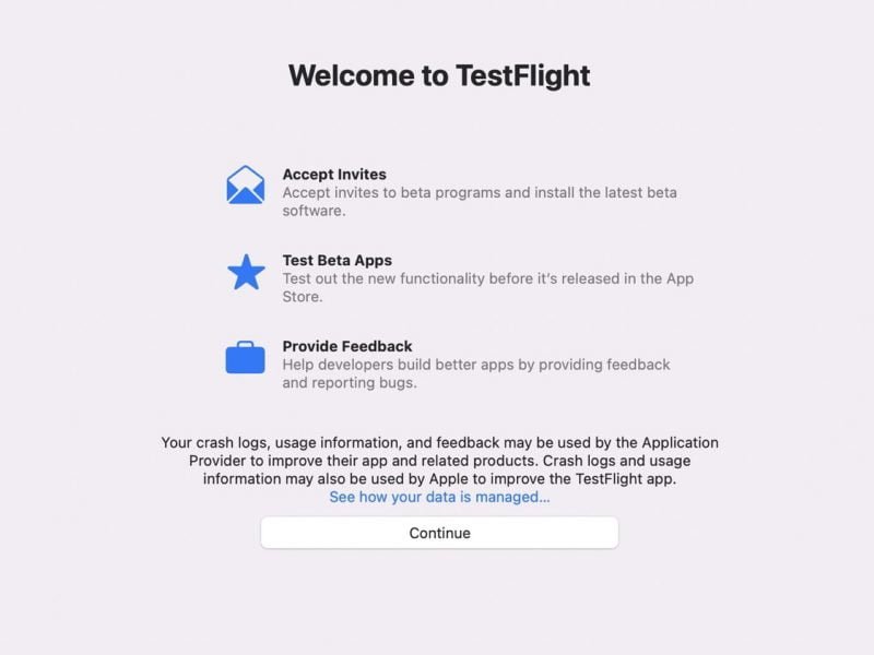 TestFlight Mac