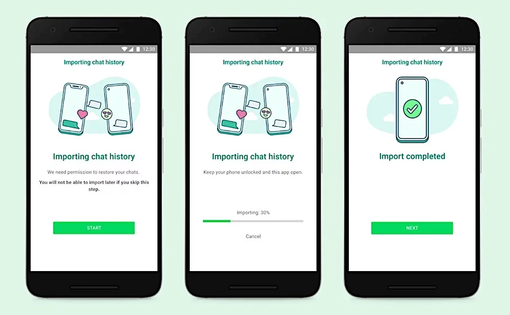 Come trasferire i messaggi di WhatsApp a Android con il sistema ufficiale 1 WhatsApp sta iniziando a diffondere lo strumento di trasferimento dei messaggi da iOS ad Android