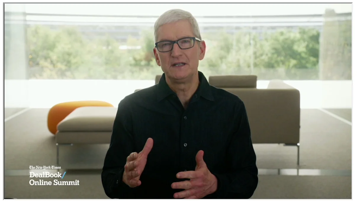 L’uso di crypto in Apple? Tim Cook ci sta pensando 1 Tim Cook al DealBook Summit | Immagine The New York Times