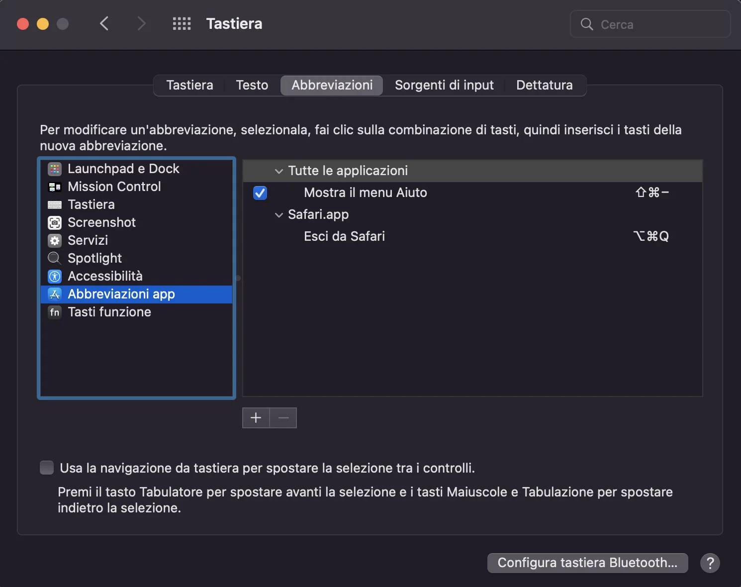 Come evitare di chiudere Safari per sbaglio in macOS 2 La riprogrammazione delle scorciatoie di tastiera in Safari