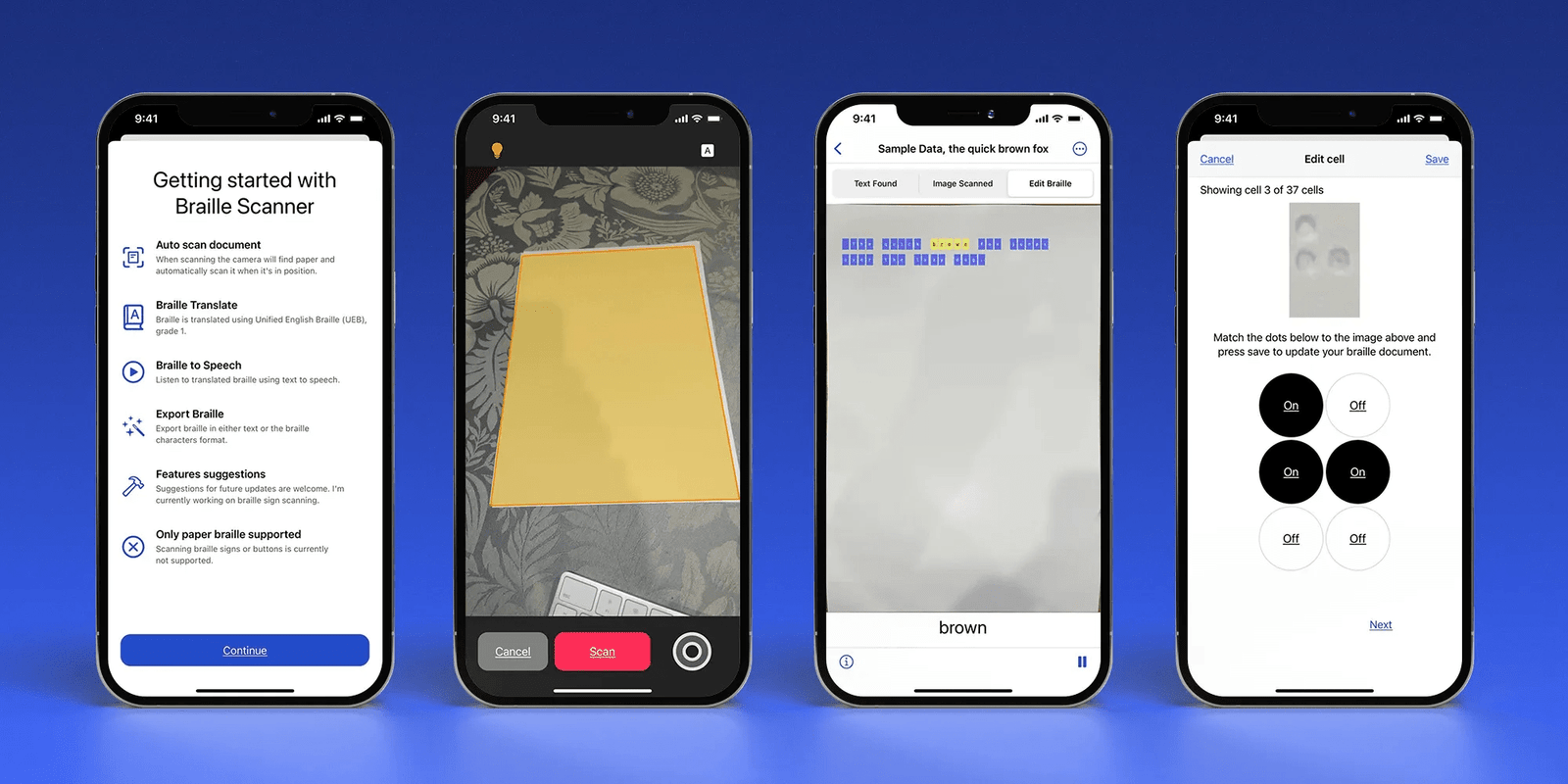 Braille Scanner traduce il linguaggio braille con il machine learning 1 Braille Scanner