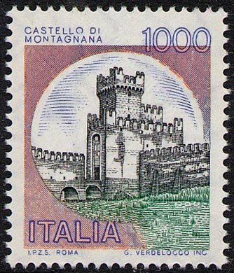 Cari figli miei, niente email c’erano i francobolli 3 Francobollo Castello di Montagna da 1000 lire