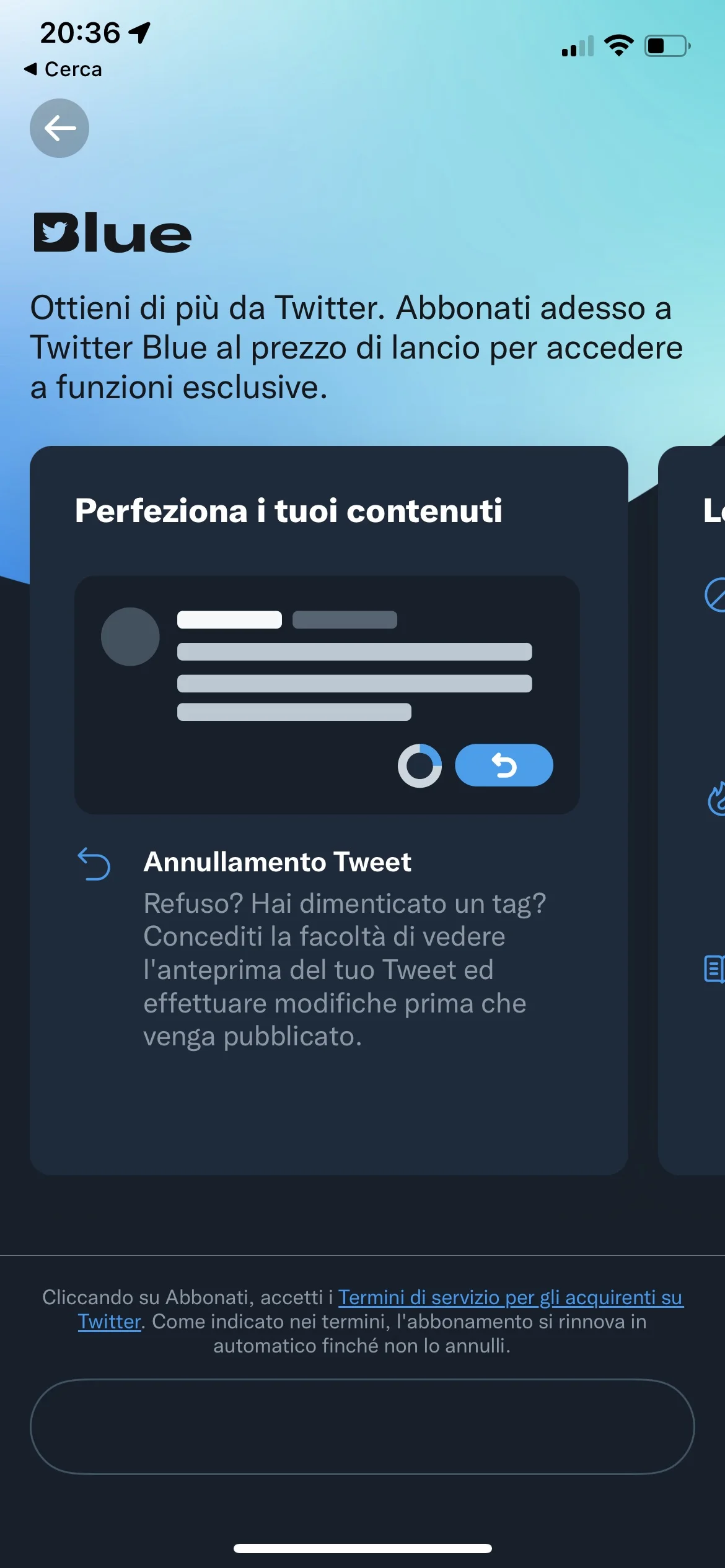 Ci meravigliamo del tasto edit di Twitter 3 La funzione Undo di Twitter Blue