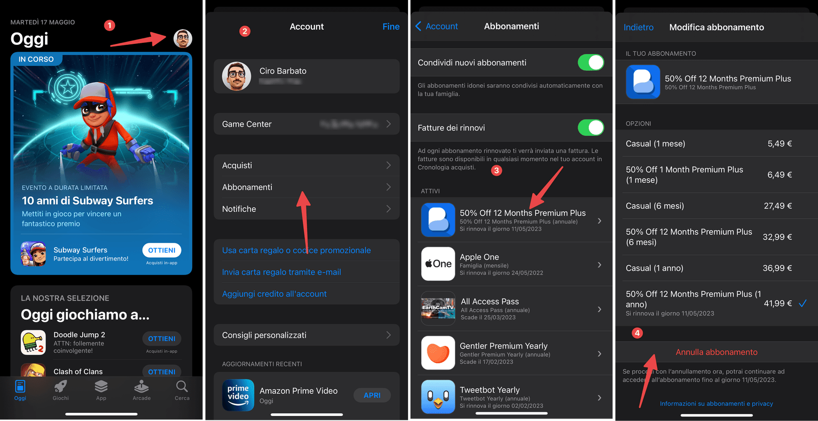 L’auto rinnovo degli abbonamenti nelle app avviene anche se aumentano i prezzi 2 come cancellare abbonamenti