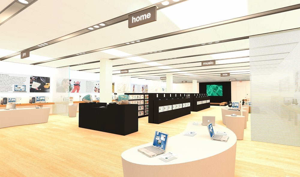 Con Apple Store Time Machine potrai visitare i primi 4 Apple Store 1 Una delle scene in Apple Store Time Machine