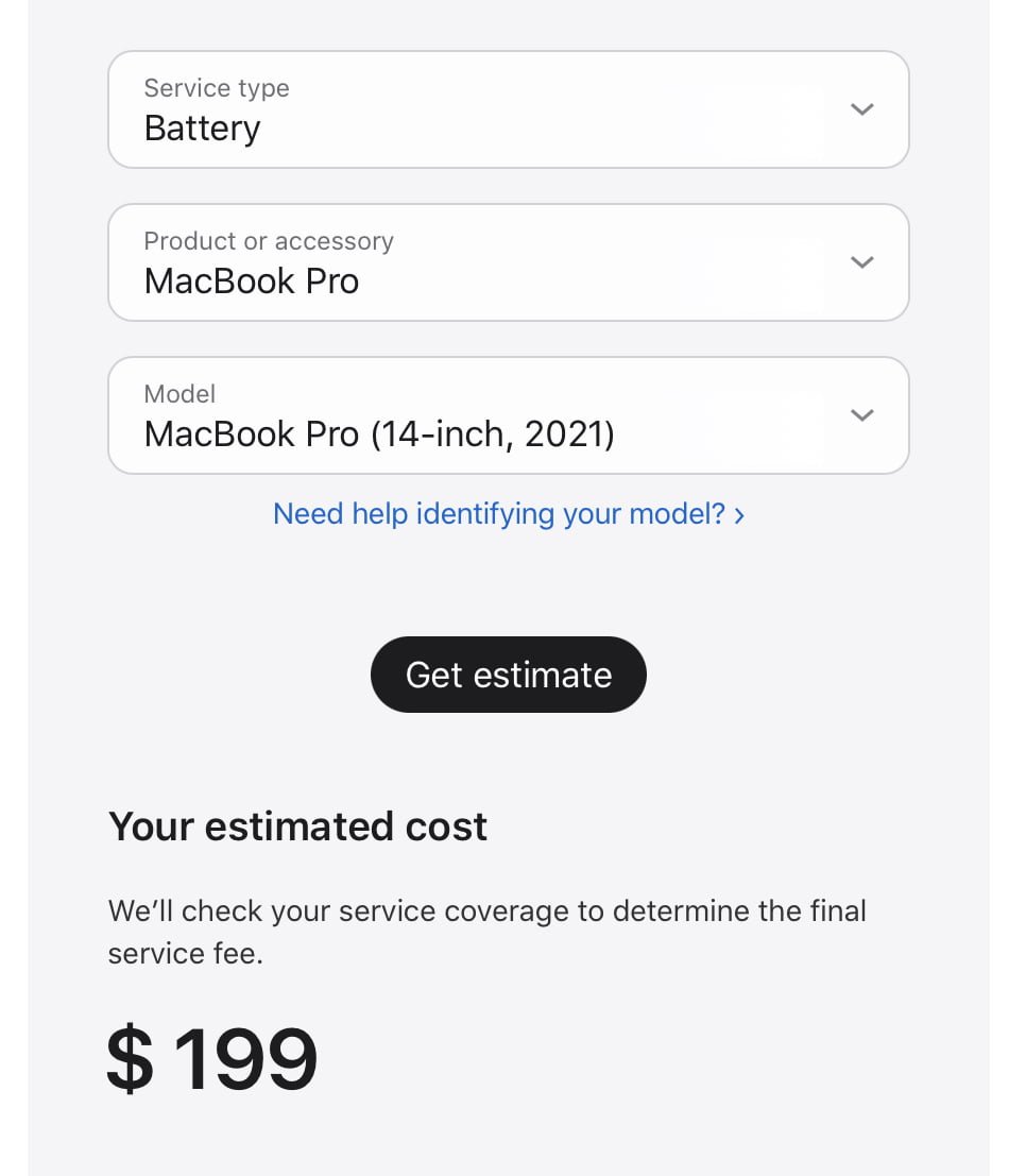 Cambiare la batteria del MacBook Pro negli Apple Store costa 199 $