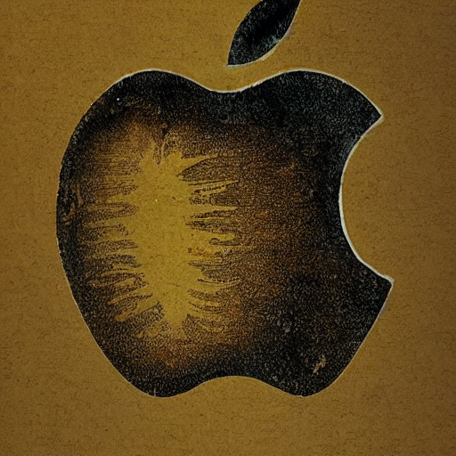 Un logo Apple disegnato da Leonardo DaVinci secondo DreamStudio