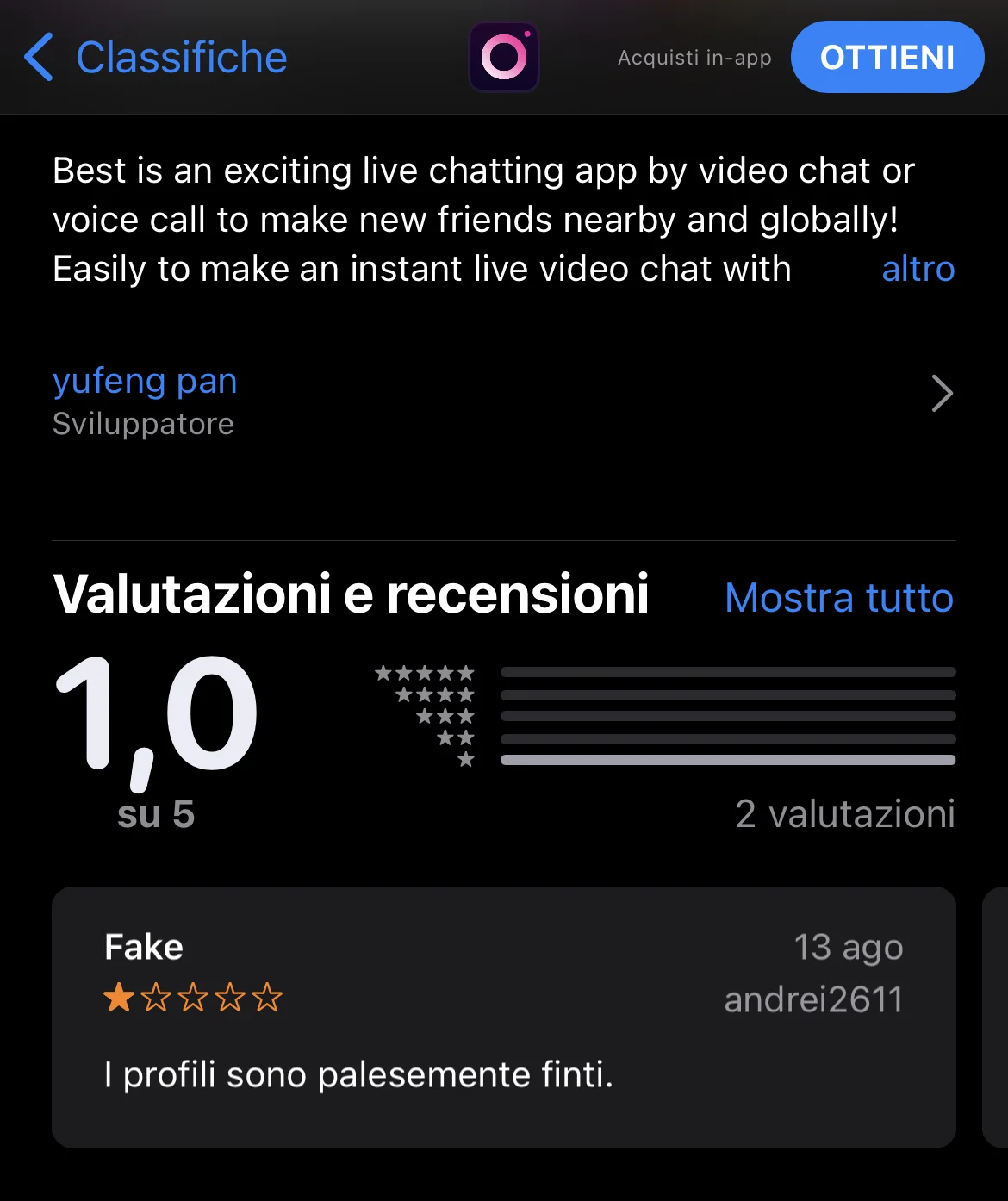 Come creare un’app truffa di successo in 4 step 1 Una delle tante app con scarsi feedback ma in cima alla classifica dell’App Store
