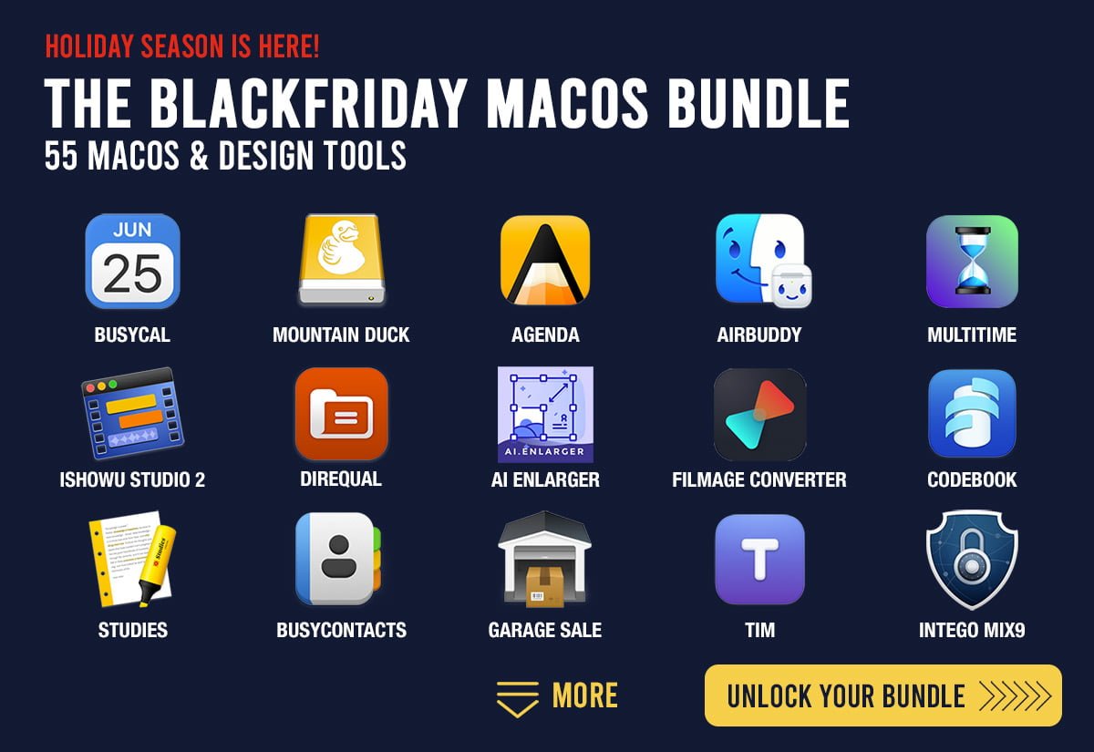 BlackFriday macOS Bundle: tanti software a prezzi stracciati 1 BlackFriday macOS Bundle