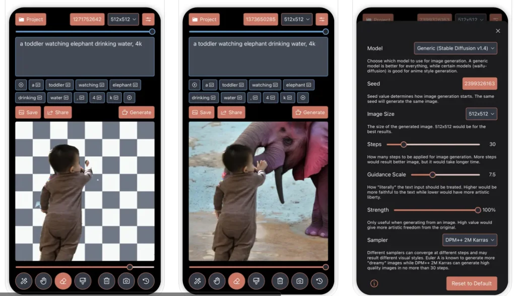 Apple aggiorna il supporto RAW alla versione 3.1 1 Draw Things, un’app di AI per creare foto partendo dal testo