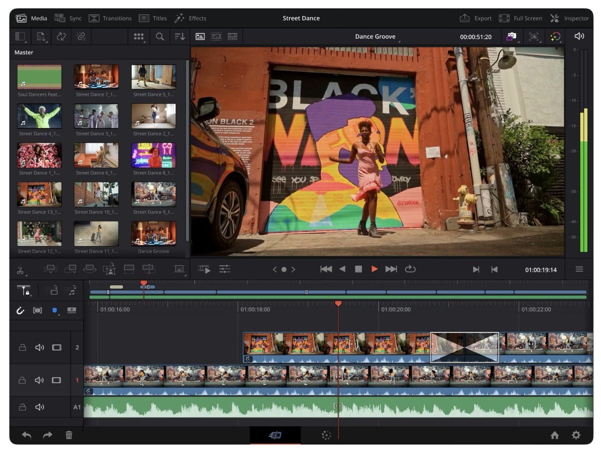 DaVinci Resolve per iPad