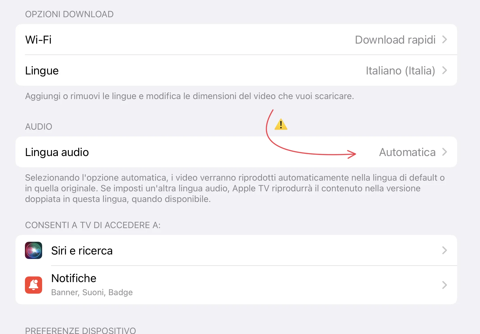 L’app TV di Apple imposta sempre l’inglese? Ecco come risolvere 1 Impostare la lingua italiana in AppleTV+