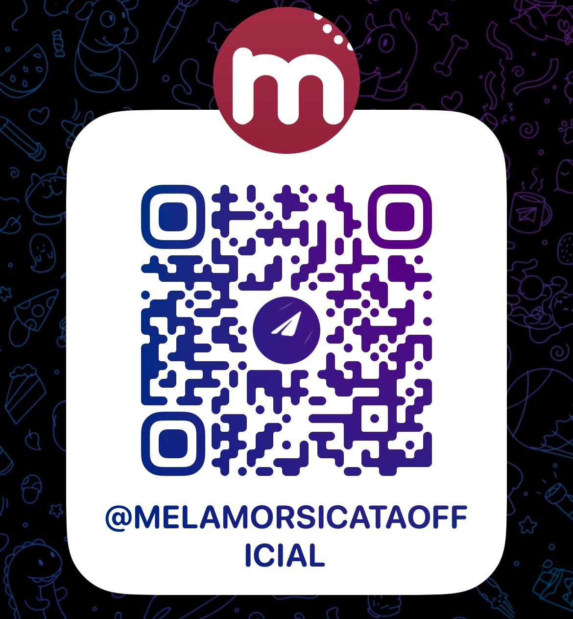 QR Code del canale Telegram di Melamorsicata