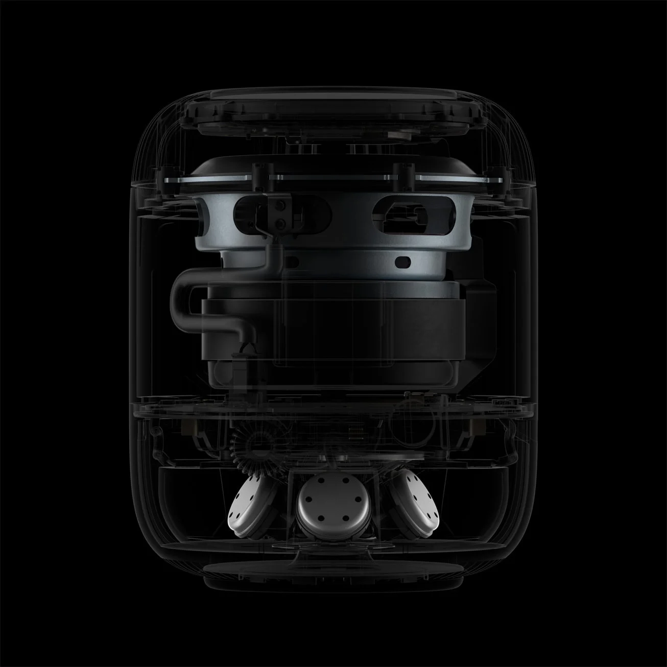 L’interno del nuovo HomePod di seconda generazione