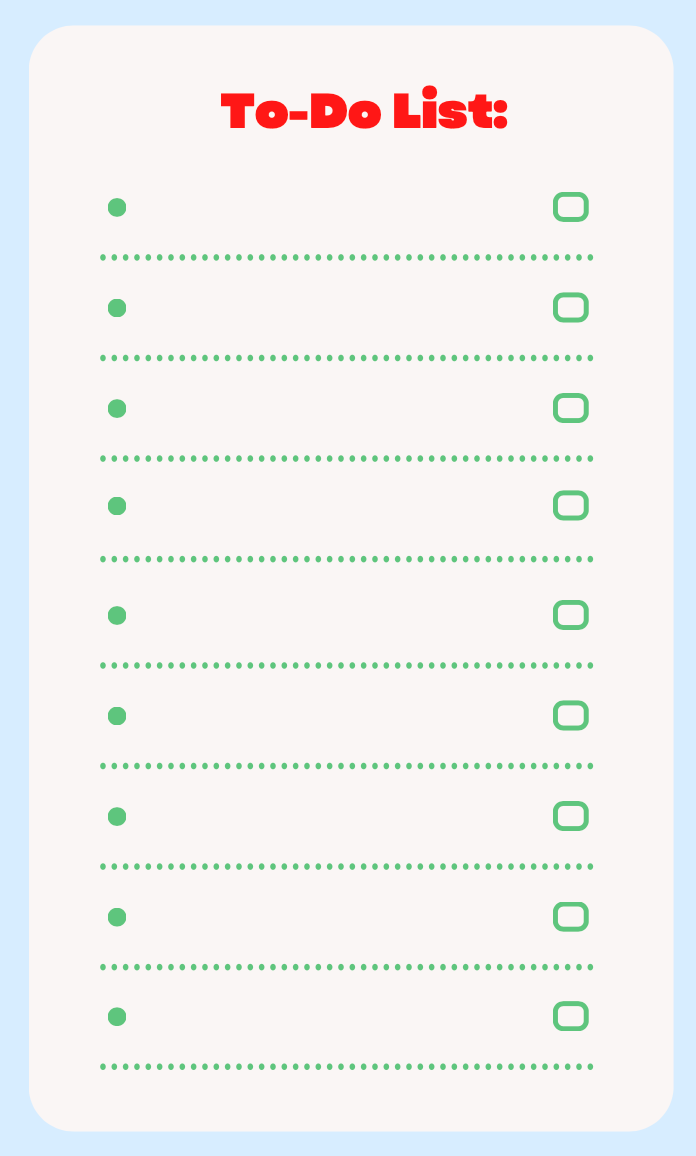 Come il metodo Timebox può aiutarvi a ottenere di più in meno tempo 2 Elenco di attività da svolgere. Da scrivere in ordine di priorità.