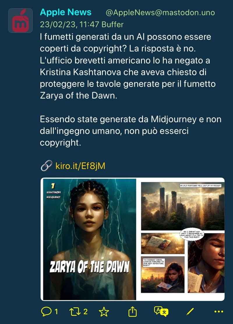 proprietà intellettuale dell'IA