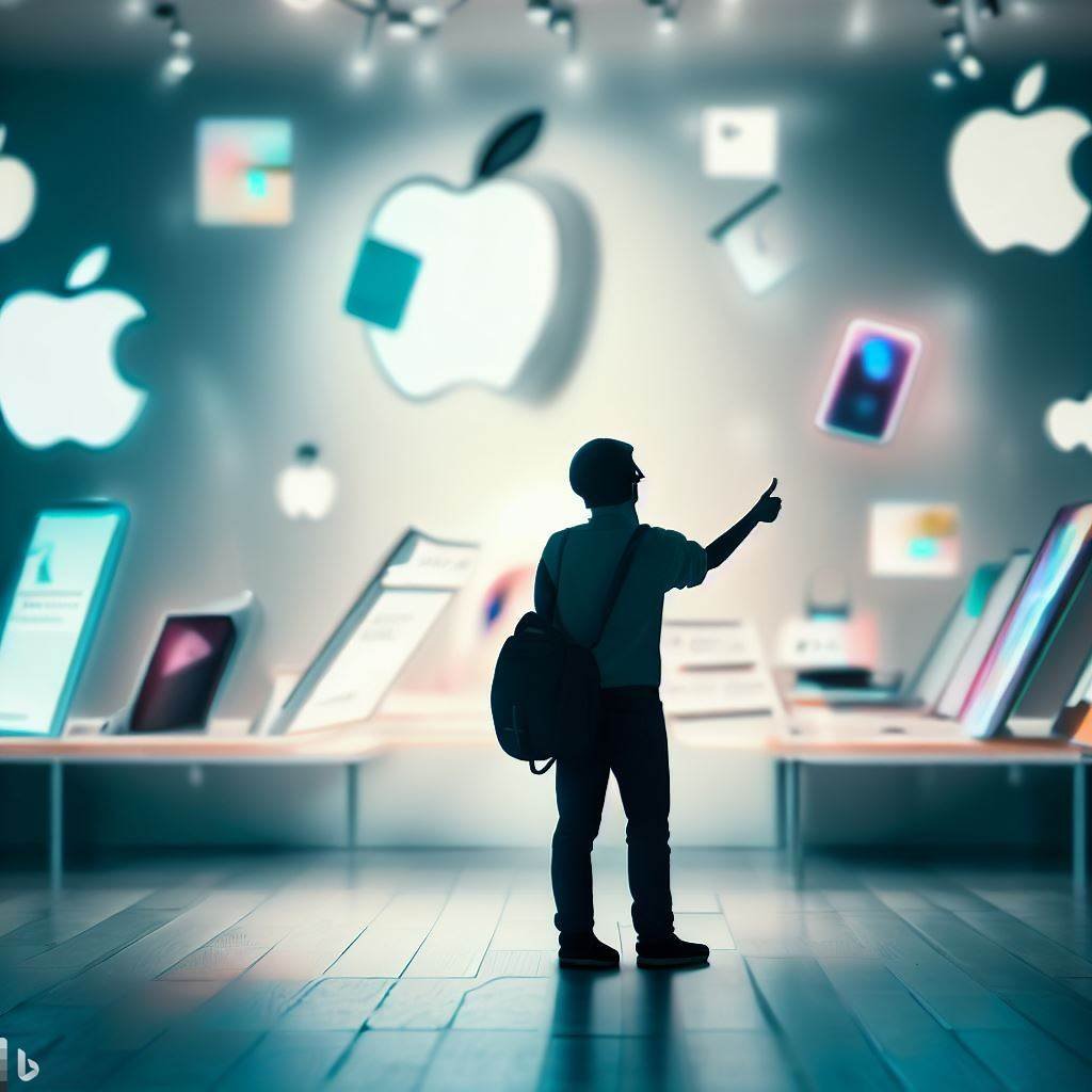 Scovare l'Affare: La caccia alle migliori offerte sui prodotti Apple 1 Immagine generata con Dall-E