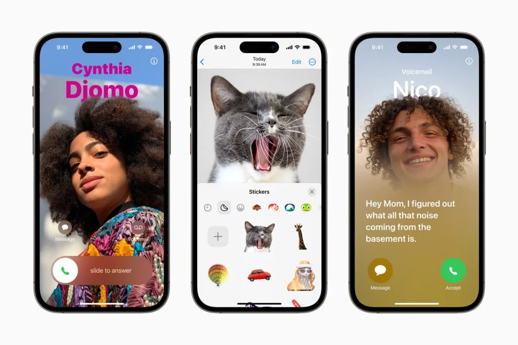 Tutto su iOS 17 2 La nuova funzione a pieno schermo, la gestione stickers e la trascrizione dei messaggi in segreteria.