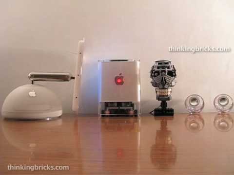 Transforming LEGO Apple Power Mac G4 Cube - video #3, Autonomous mode